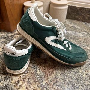 Tretorn Forest Green Sneakers with White Trim